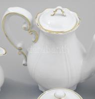 Zsolnay Stafír kávés - csokoládés készlet. Jelzett, teljes, hibátlan, csészefedőkkel