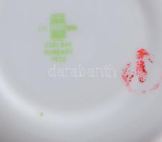 Zsolnay Stafír kávés - csokoládés készlet. Jelzett, teljes, hibátlan, csészefedőkkel