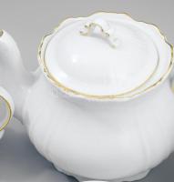 Zsolnay Stafír teás készlet. Jelzett, teljes, hibátlan