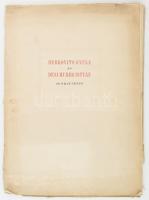 1949 Derkovits Gyula és Dési Huber István 16 grafikája. A Vallás- és Közoktatásügyi Minisztérium Művészeti Főosztályának szerkesztésében. Bp., 1949, Athenaeum. Kiadói szakadt papír mappában, 2 db reprodukciós grafika hiányzik. Lapméret: 35x25 cm.