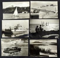BALATON - Kb. 200 db modern magyar város képeslap, több színes kevesebb fekete-fehér retro, 1950-2000 közötti időszak / Cca. 200 modern Hungarian postcards