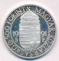 1991. 500Ft Ag "II. János Pál pápa látogatása" T:AU (eredetileg PP) 
Adamo EM120