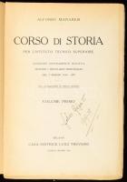 Alfonso Manaresi: Corso di Storia. Volume Primo. Per l'Istituto Tecnico Superiore. Milano,én.,C...
