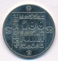 1985. 100Ft alpakka "Természetvédelem - Vidra" T:AU 
Adamo EM84