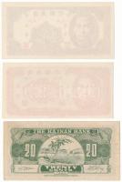 Kína / Hajnan Tartomány DN (1949) 2F - 5F - 20F T:UNC,XF China / Hainan Province ND (1949) 2 Fen - 5...