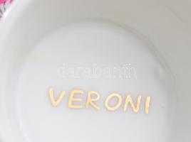 2 db Veroni teás csésze. Matricás, jelzett, hibátlan