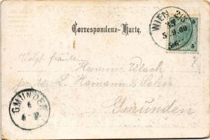 1900 Wien, Vienna, Bécs; Rathaus, Illumination zum 70. Geburtstag Sr. Majestät des Kaisers Franz Jos...