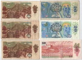 Csehszlovákia 1986-1988. 10K (3x) + 20K (2x) + 50K T:F-VG közte szép papír
Czechoslovakia 1986-1988...