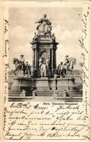 1902 Wien, Vienna, Bécs; Maria Theresien-Monument / monument