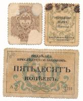 Orosz Polgárháború / Ukrajna és Krím / Odessza város DN (1917) 15k + 20k + 50k T:F ragasztónyom Russ...