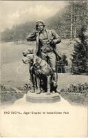 Bad Ischl, Jagdgruppe im kaiserlichen park / hunter monument in the royal park (EK)