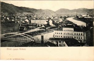 Graz (Steiermark), gegen Westen / general view, bridge