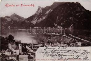 1901 Ebensee am Traunsee, Ebensee mit Traunausfluss (EK)