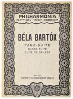 Béla Bartók Tanz-Suite. Wien, 1925, Wiener Philharmonischer. Német nyelven. Kiadói szecessziós papírkötés.