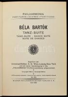 Béla Bartók Tanz-Suite. Wien, 1925, Wiener Philharmonischer. Német nyelven. Kiadói szecessziós papír...