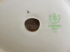 Hollóházi madárpár, kézzel festett jelzett, hibátlan, m: 19 cm