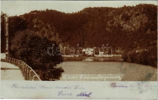 1901 Gars-Thunau, Thunau am Kamp; Schimmelsprung / castle ruins. G. Hiesberger photo