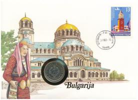 Bulgária 1960. 1L felbélyegzett borítékban, bélyegzéssel T:UNC patina Bulgaria 1960. 1 Lev in envelope with stamp and cancellation C:UNC patina