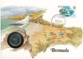 Bermuda 1985. 25c felbélyegzett borítékban, bélyegzéssel T:UNC Bermuda 1985. 25 Cents in envelope with stamp and cancellation C:UNC