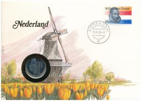 Hollandia 1983. 1G Ni felbélyegzett borítékban, bélyegzéssel T:AU Netherlands 1983. 1 Gulden Ni in envelope with stamp, and cancellation C:AU