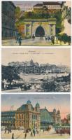 Budapest - 5 db régi képeslap vegyes minőségben / 5 pre-1945 postcards in mixed quality