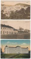 10 db RÉGI erdélyi város képeslap vegyes minőségben / 10 pre-1945 Transylvanian town-view postcards in mixed quality