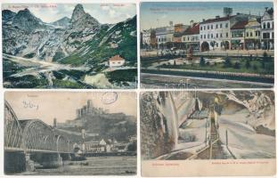 20 db RÉGI felvidéki város képeslap vegyes minőségben / 20 pre-1945 Upper Hungarian town-view postcards in mixed quality