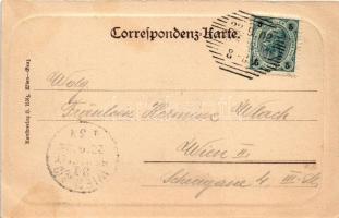 1902 Wien, Vienna, Bécs XXIII. Kalksburg, Gruss aus Rothen Stadl (fl)