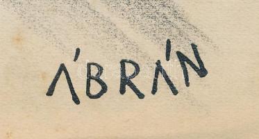 Ábrán Zoltán (1906-1986): Csillagok útja (karikatúra vagy illusztráció). Tus, ceruza, papír, jelzett...