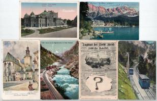33 db RÉGI külföldi város képeslap vegyes minőségben / 33 pre-1945 European town-view postcards in m...