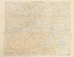 Niederösterreich, Freytag-Berndt: Handkarten / Alsó-Ausztria térképe, 1 : 250.000, jó állapotban, 80,5x91,5 cm
