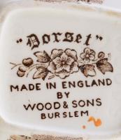 Wood & Sons "Borset" tejkiöntő pár, jelzett, hibátlan, m: 7,5 cm