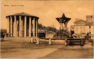 Roma, Rome; Tempio di Vesta / temple, fountain (EK)