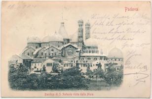 1904 Padova, Padua; Basilica di S. Antonio vista dalle Mura. Emb. (EK)