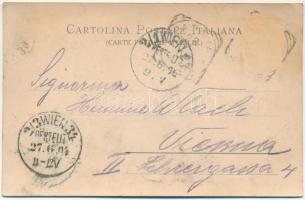 1904 Padova, Padua; Basilica di S. Antonio vista dalle Mura. Emb. (EK)