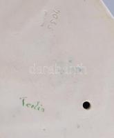 Herendi búcsúzkodó juhászok, pótolt fejjel, jelzett, 22x21 cm