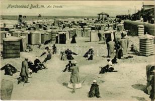 1908 Borkum, Am Strande / beach