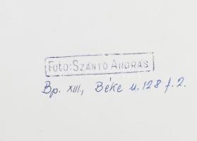 G. Szántó András (1937-2002): Kéz és forma- Fotó, papír, jelzett vintage alkotás. jelzett,40x28 cm