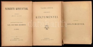 Vajda János összes költeményei I-II. köt. Nemzeti Könyvtár XXI-XXII. köt. Kiadja Abafi Lajos. Bp.,[1...