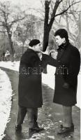 G. Szántó András (1937-2002): VIta (Öregem...)- Fotó, papír, jelzett vintage alkotás. jelzett, 23x40...
