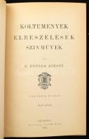 B. Eötvös József: Költemények, elbeszélések, színművek I-II. köt. Révai-féle Salon-Könyvtár. Bp., 18...