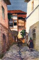 Thessaloniki, Saloniki, Salonica, Salonique; L'Impasse au Puits / The Alley of the Well