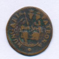 1704KB Rézpoltúra &quot;II. Rákóczi Ferenc&quot; Körmöcbánya (2,29g) T:VF-F Hungary 1704KB Poltura Cu &quot;Francis II Rákóczi&quot; Kremnitz / Kremnica (2,29g) C:VF-F Huszár: 1549., Unger II.: 1139.a