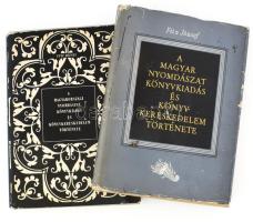 Fitz József: A magyarországi nyomdászat, könyvkiadás és könyvkereskedelem története. I-.II. Bp, akadémiai, 1959-1967, egészvászon kötés sérült papír védőborítóval.