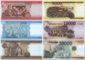2018. "Soros pénz" 500Ft + 1000Ft + 2000Ft + 5000Ft + 10.000Ft + 20.000Ft fantázia bankjeg...