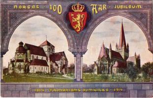 Trondheim, Trondhejm; Domkirke 1814-1914. Norges 100 aar jubileum