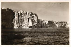 Spitsbergen, Spitzbergen (Svalbard); Tempelbugten / Tempelbucht, Eiswand von Post-Gletscher