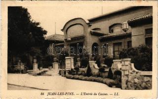 Antibes, Juan-Les-Pins, L'Entrée du Casino / casino entrance (small tear)