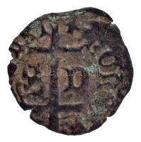 1453-1454. Denár Ag "V. László" (0,33g) T:VF patina, pici repedés, enyhén eltolódott veret...