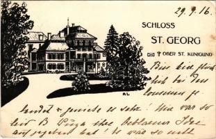 1916 Kungota, Sankt Kunigund, Ober St. Kunigund, Ober Sankt Kunigund; Schloss St. Georg / castle (EK)